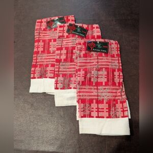 Holiday Snowflake Kitchen Towels - Set of 3